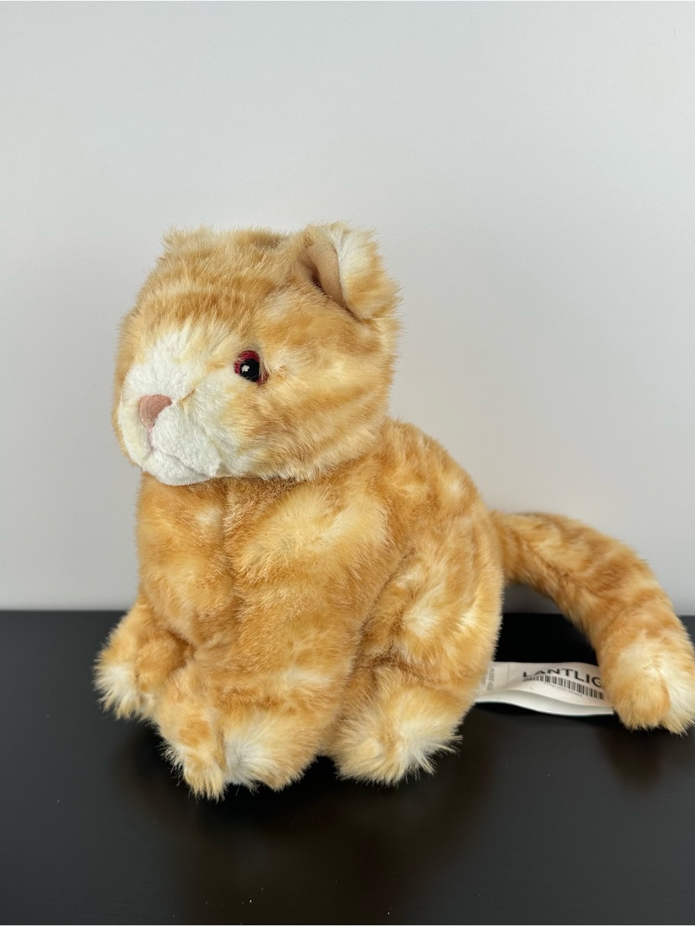 Ikea Lantlig Orange Ginger Sitting Tabby Cat 9.5” Plush Stuffed Animal